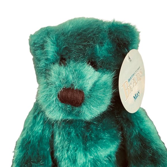 Applause May Birthstone Baby Bear Plush Emerald Green 9" Stuffed Animal - Picture 9 of 15